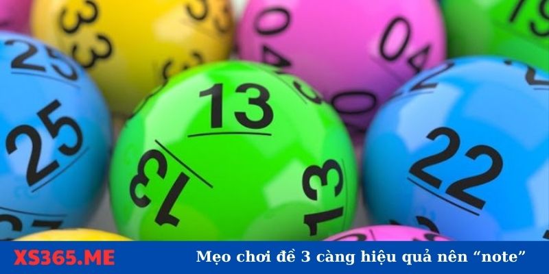 Bật mí cách chơi đề 3 càng thắng lớn